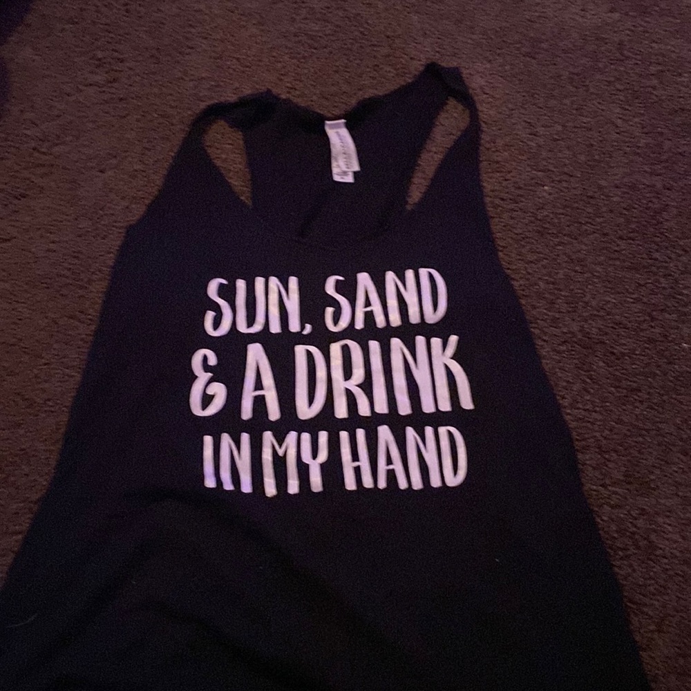 Black tank top. Brand: Bella + canvas Size: M